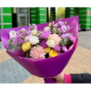 Author's bouquet “Romance” with peony rose